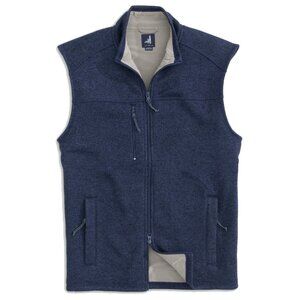johnnie-O Wes Full Zip Vest – Wake Blue